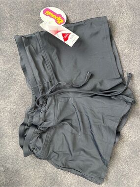 Sporti Black Athletic Shorts with Nude Linert